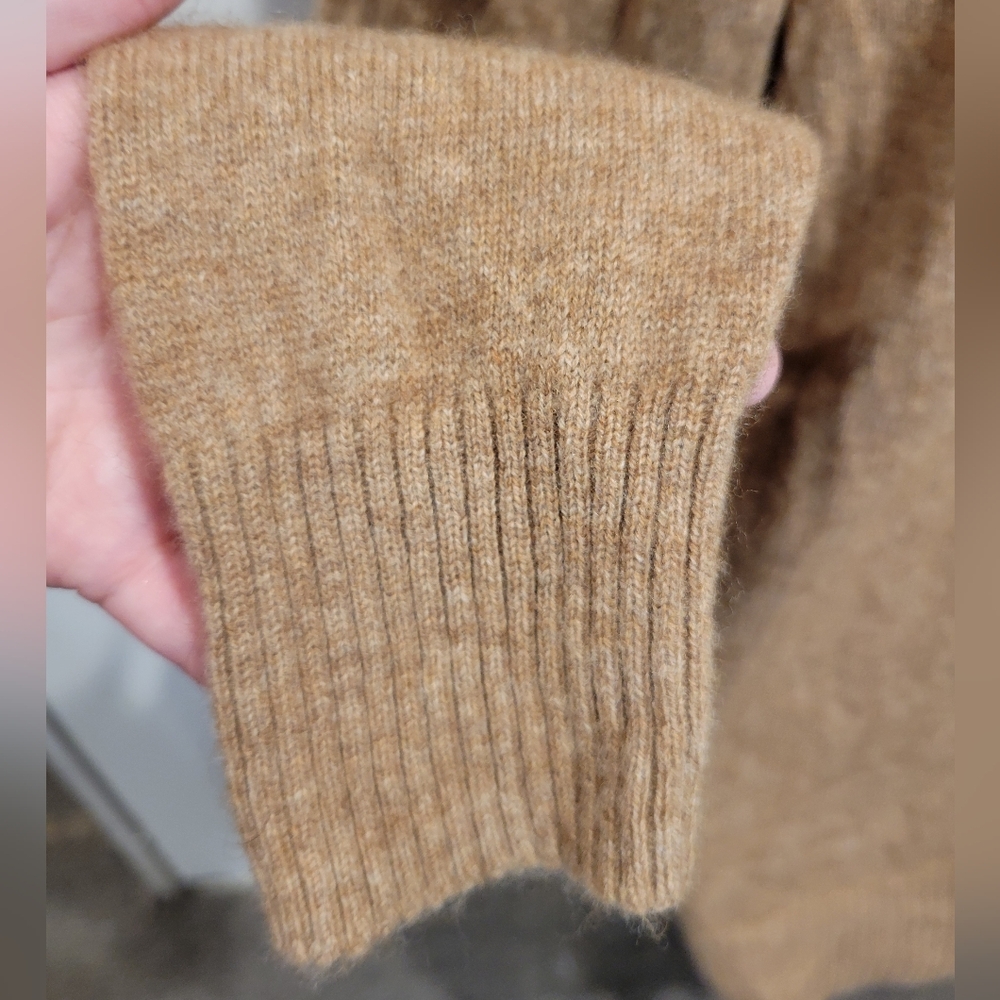 Muji Mens Size M Brown Yak/wool Blend Crewneck Pullover Sweater - Picture 2 of 5